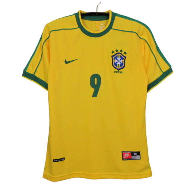 Camisa Nike Brasil Retrô 1998/99 I - Perso RONALDO