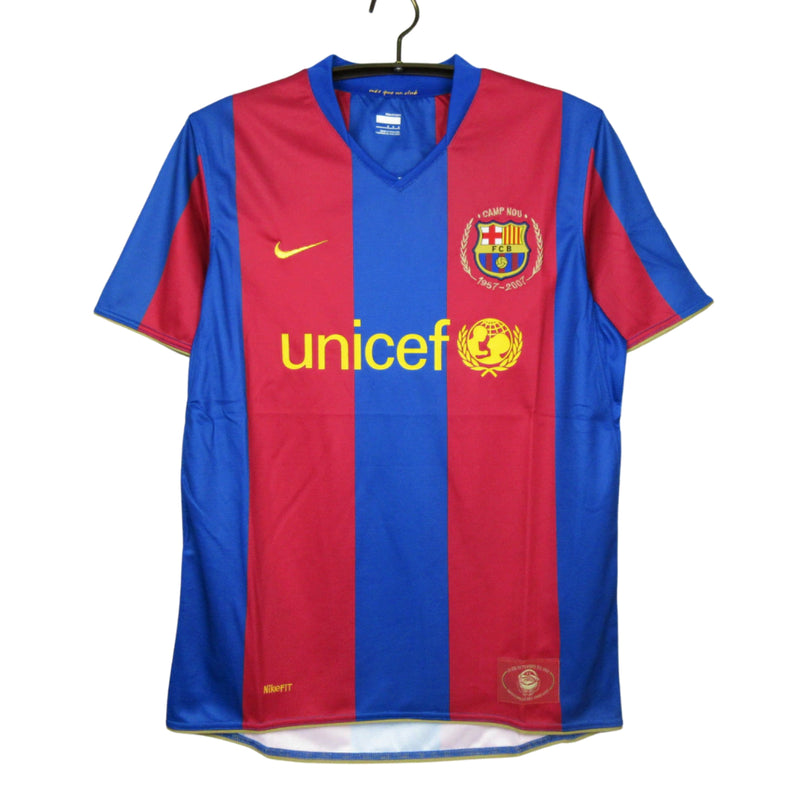 Camisa Nike Barcelona 2007/08 I - Perso RONALDINHO