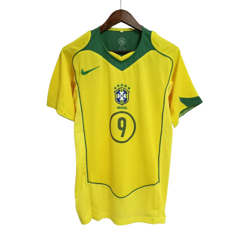Camisa Nike Brasil Retrô 2004/05 I - Perso RONALDO