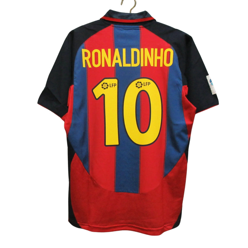 Camisa Nike Barcelona Retrô 2003/04 I - Perso RONALDINHO