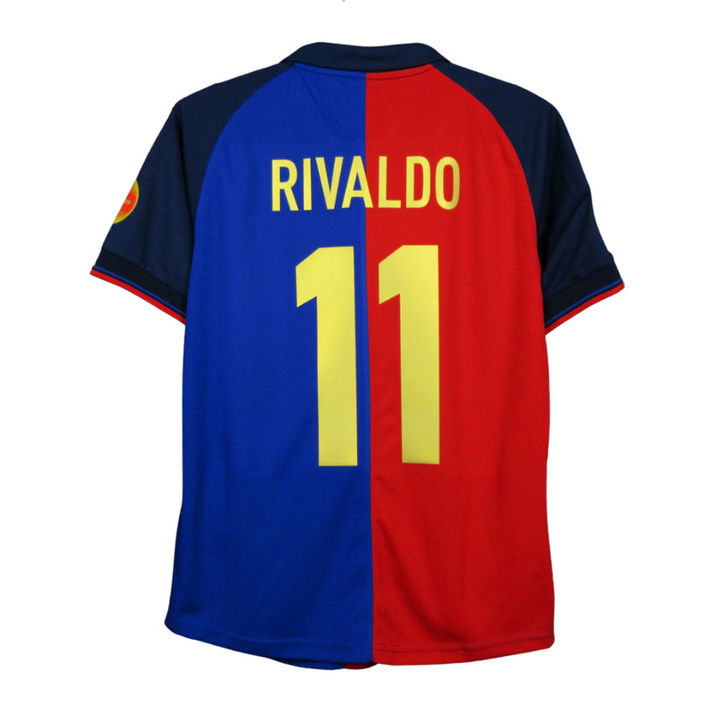 Camisa Nike Barcelona Retrô 1999/00 I - Perso RIVALDO