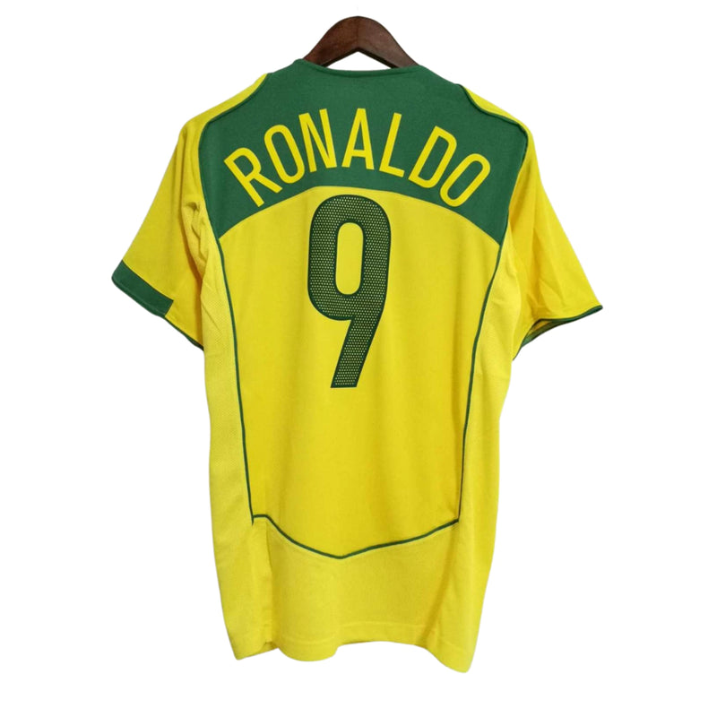 Camisa Nike Brasil Retrô 2004/05 I - Perso RONALDO