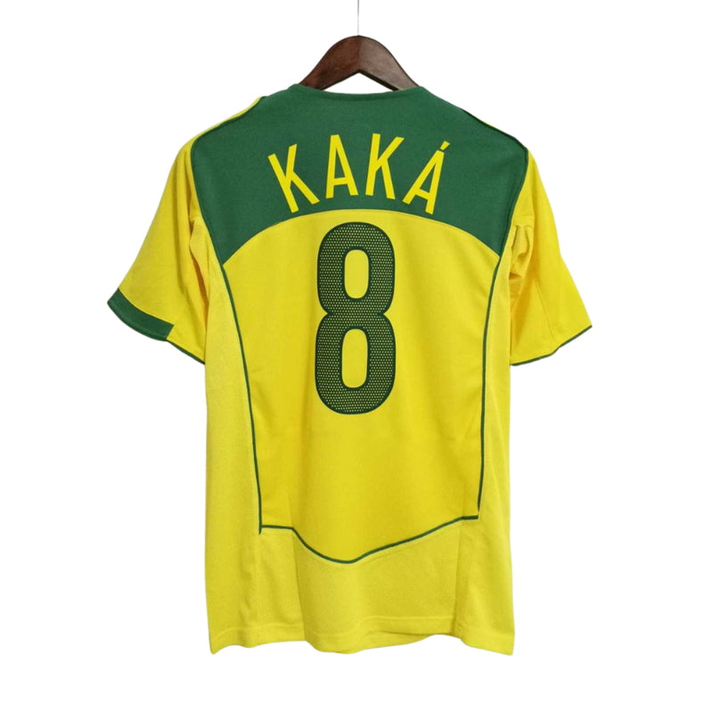 Camisa Nike Brasil Retrô 2004/05 I - Perso KAKÁ