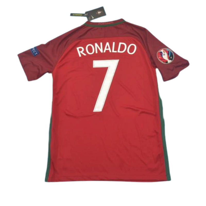 Camisa Nike Portugal Retrô 2016/17 I - Perso RONALDO