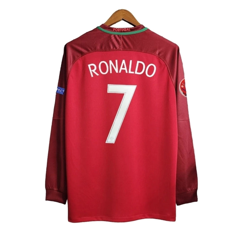 Camisa Nike Portugal Retrô 2016/17 I - Perso RONALDO