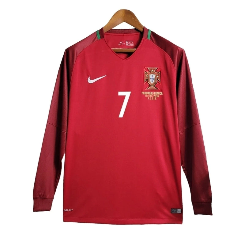 Camisa Nike Portugal Retrô 2016/17 I - Perso RONALDO